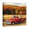 Fall Red Truck Highland 16" x 16" Canvas Wall Art